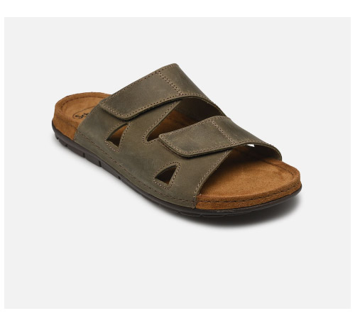 ABERDEEN MAN SANDALO LEANUB M KHAKI 44 - dottorbianchi.it