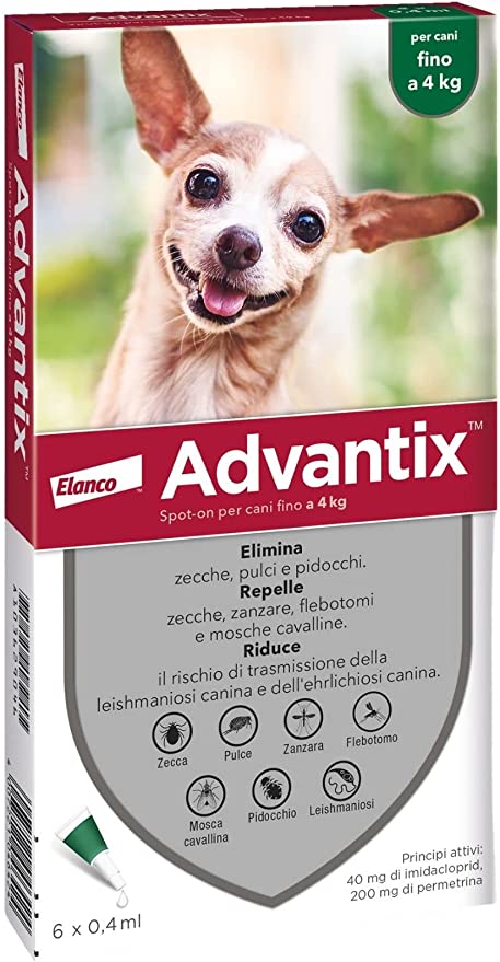 ADVANTIX SPOT ON*6PIP 0-4KG - dottorbianchi.it
