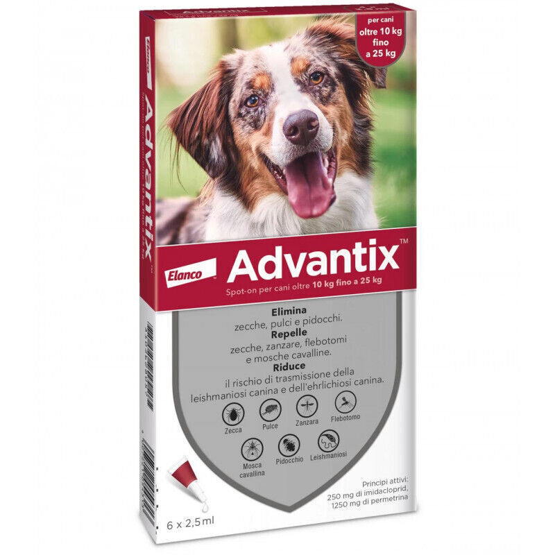 ADVANTIX SPOT ON*6PIP 10-25KG - dottorbianchi.it