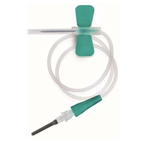AGO A FARFALLA EPICRANICO ACUSOFT MONOUSO STERILE DIAMETRO 21 GAUGE LUNGHEZZA 20 MM TUBO 30 CM CODICE COLORE VERDE - dottorbianchi.it