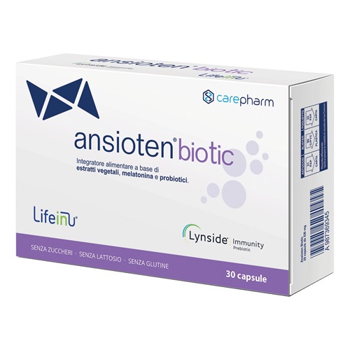 ANSIOTEN BIOTIC 30 CAPSULE SENZA ZUCCHERI GLUTINE E LATTOSIO - dottorbianchi.it