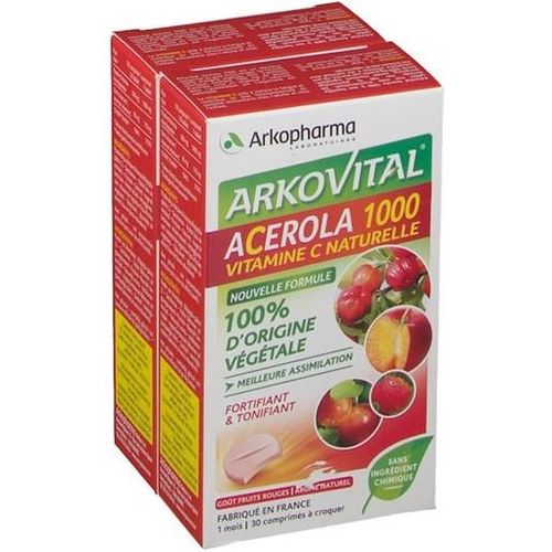 ARKOVITAL ACEROLA 1000 PACK FAMILY 60 COMPRESSE - dottorbianchi.it