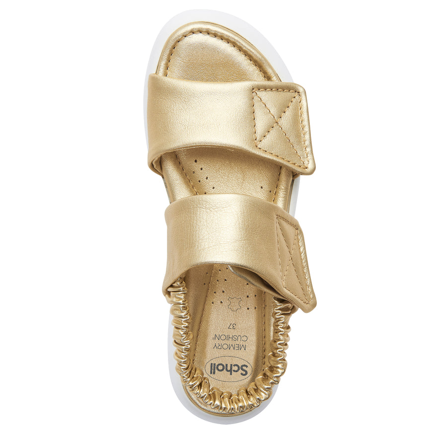 BOCA 2 STRAPS SANDAL PELLE LAMINATA PLATINO 36 - dottorbianchi.it