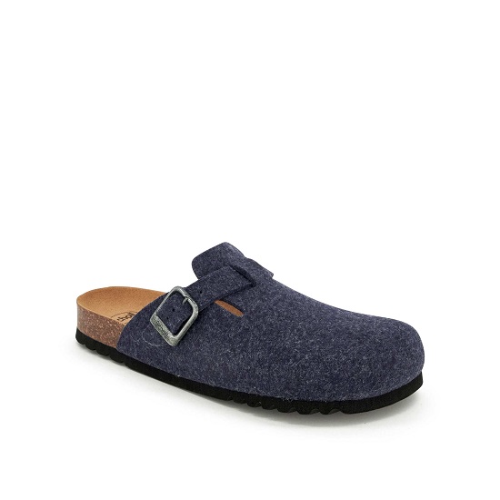 DAKOTA MAN PANTOFOLA FELTRO RICICLATO NAVY BLUE 45 - dottorbianchi.it