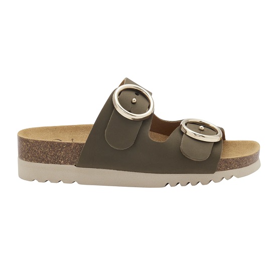 MALIBU' 2 STRAPS VERDE OLIVA 36 - dottorbianchi.it