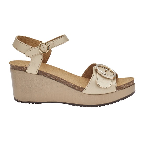 MALIBU' SANDAL PELLE PERLATA PLATINO 38 - dottorbianchi.it