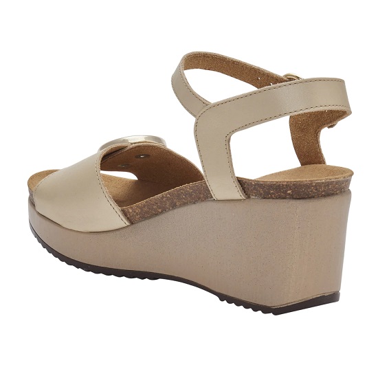 MALIBU' SANDAL PELLE PERLATA PLATINO 38 - dottorbianchi.it