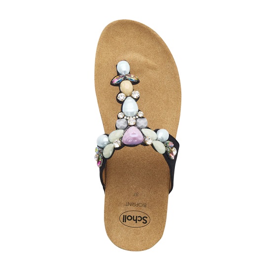 PALAU FLIP-FLOP NERO/MULTICOLOR 36 - dottorbianchi.it