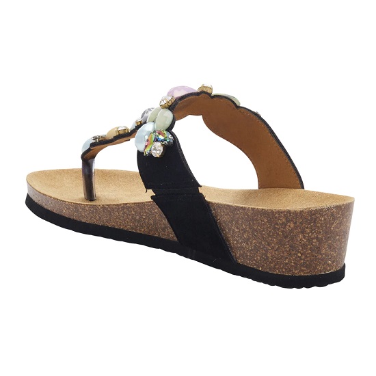 PALAU FLIP-FLOP NERO/MULTICOLOR 36 - dottorbianchi.it
