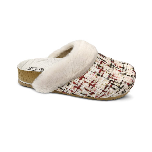 CALZATURA PLANTARE INDOSSABILE PUNTA CHIUSA WOODSTOCK SOFT FURRY LATTE 39/40 - dottorbianchi.it