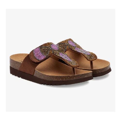 CALZATURA TANISHA SATIN+BEADS BIS W BROWN 36 - dottorbianchi.it