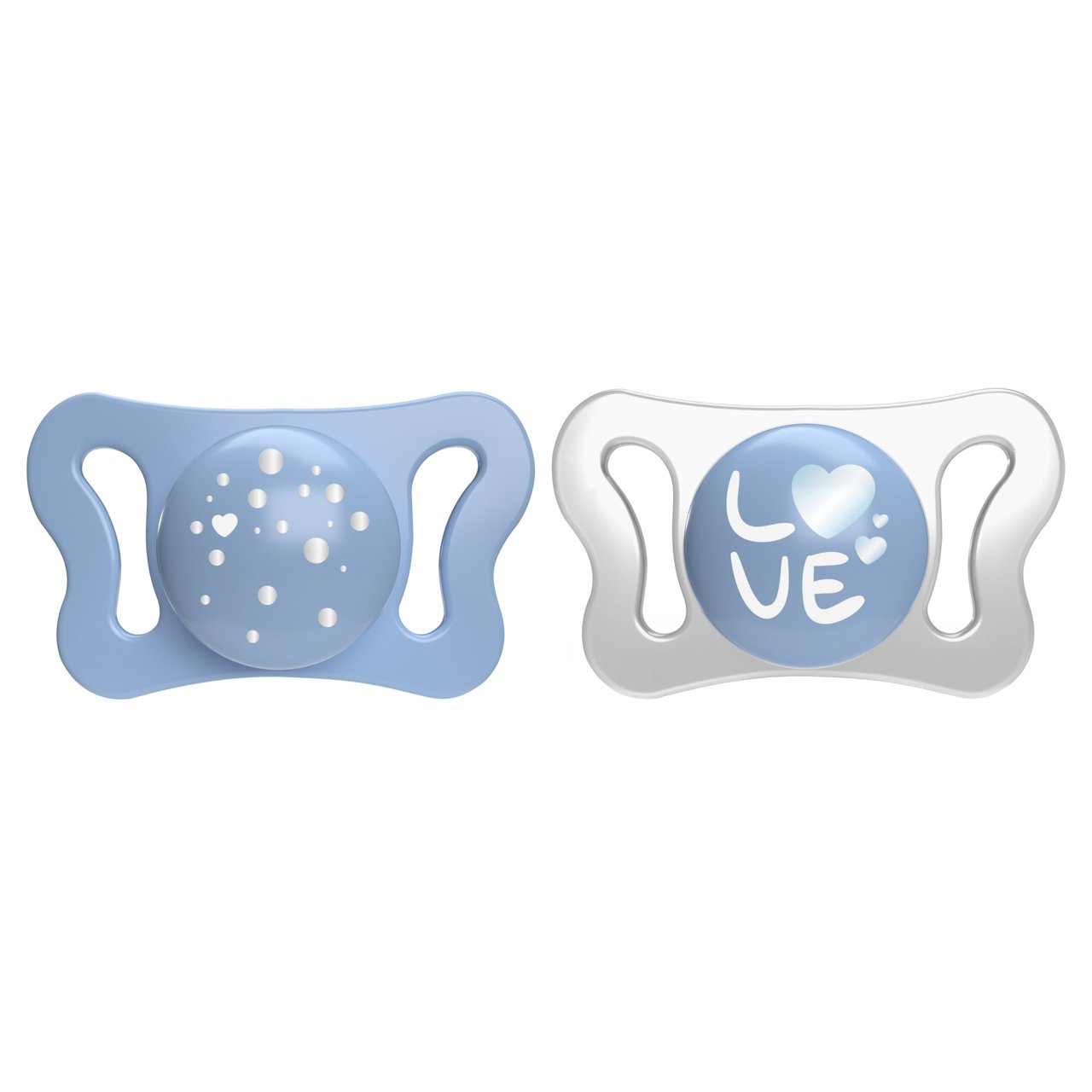 CHICCO SUCCHIETTO MICRO AZZURRO SILICONE 0-2M 2 PEZZI - dottorbianchi.it