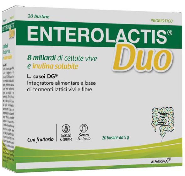 ENTEROLACTIS DUO INULINA 20 BUSTINE 5 G - dottorbianchi.it