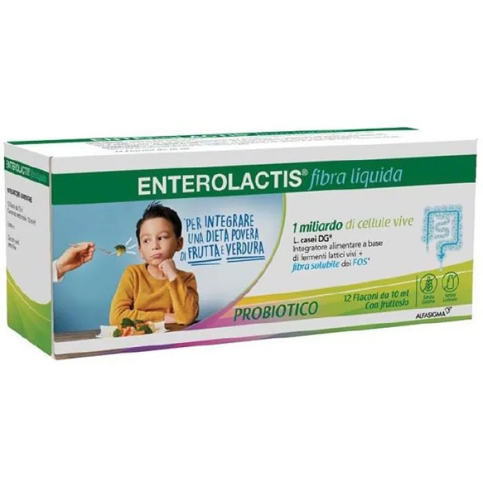 ENTEROLACTIS FIBRA LIQUIDA 12 FLACONCINI DA 10 ML - dottorbianchi.it