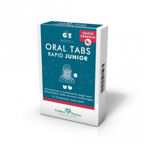 GSE ORAL TABS RAPID JUNIOR FRAGOLA 12 COMPRESSE - dottorbianchi.it