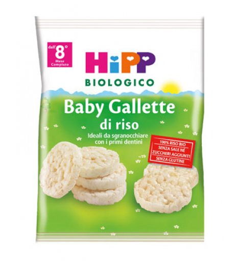 HIPP BIO BABY GALLETTE DI RISO ALLA MELA 30 G - dottorbianchi.it