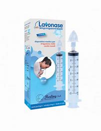 LAVONASE IRRIGAZIONE NASALE NON STERILE SIRINGA 60 ML + LUER-LOCK CON CAPPUCCIO + UGELLO NASALE CON RACCORDO LUER-LOCK + PERFORATORE CON VALVOLA NON RITORNO CON TAPPO - dottorbianchi.it