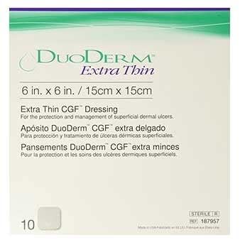 MEDICAZIONE CON IDROCOLLOIDI STERILE DUODERM EXTRA SOTTILE 15X15CM 5 PEZZI - dottorbianchi.it