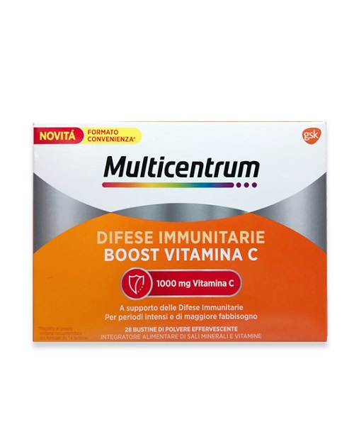 MULTICENTRUM DIFESE IMMUNITARIE BOOST VITAMINA C 28 BUSTINE - dottorbianchi.it