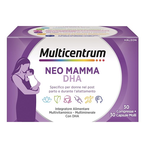 MULTICENTRUM NEO MAMMA DHA 30 COMPRESSE + 30 CAPSULE MOLLI - dottorbianchi.it