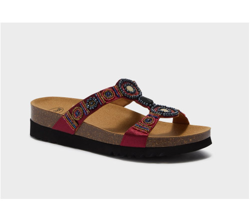 NEW BOGOTA' WEDGE TEXSAT W BORDEAUX/MULTI 37 - dottorbianchi.it