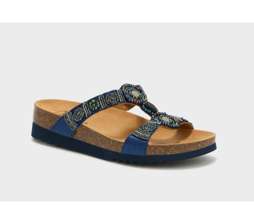 NEW BOGOTA' WEDGE TEXSAT W D BLUE/MULTI 41 - dottorbianchi.it
