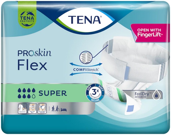 TENA FLEX SUPER XL PANNOLONE PER INCONTINENZA  30 PEZZI - dottorbianchi.it