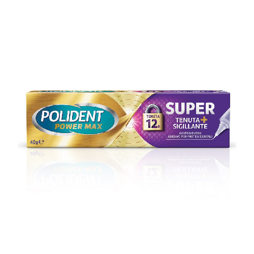 POLIDENT SUPER TENUTA+SIGILLANTE ADESIVO PROTESI DENTALE 40 G - dottorbianchi.it