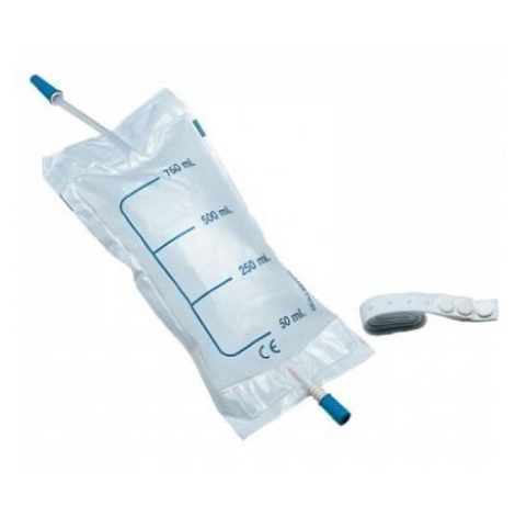 SACCA RACCOLTA URINA DA GAMBA DA 750 ML CON 2 LACCI CON VALVOLA ANTIREFLUSSO E RUBINETTO DI SCARICO PUSH PULL TUBO 10 CM 10 PEZZI - dottorbianchi.it