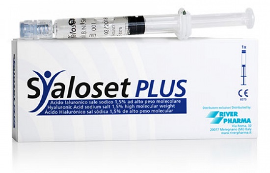 SIRINGA INTRA-ARTICOLARE SYALOSET PLUS ACIDO IALURONICO SALE SODICO 1,5% AD ALTO PESO MOLECOLARE 4 ML - dottorbianchi.it