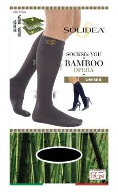 SOCKS FOR YOU BAMBOO CAREZZA GAMBALETTO NERO MEDIUM - dottorbianchi.it