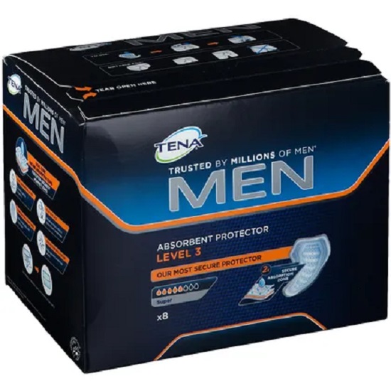 TENA MEN LIVELLO 3 8 PEZZI - dottorbianchi.it