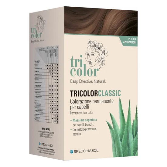 TRICOLOR CLASSIC 3 CASTANO SCURO 2 TUBI 50 ML + 2 SHAKER 50 ML + 4 BUSTINE 8 ML - dottorbianchi.it