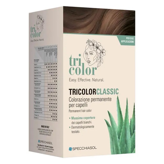 TRICOLOR CLASSIC 5,32 CIOCCOLATO 2 TUBI 50 ML + 2 SHAKER 50 ML + 4 BUSTINE 8 ML - dottorbianchi.it