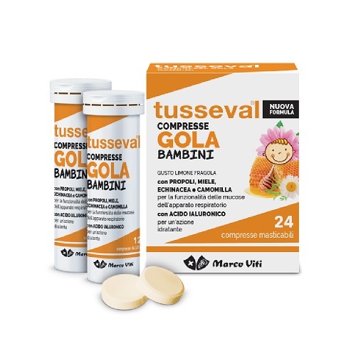 TUSSEVAL GOLA BAMBINI 24 COMPRESSE - dottorbianchi.it