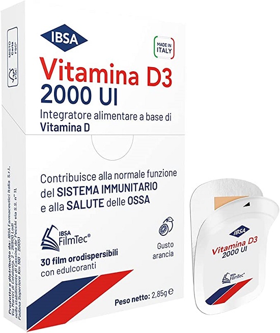 VITAMINA D3 IBSA 2000 UI 30 FILM ORODISPERSIBILI - dottorbianchi.it