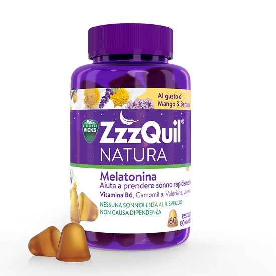 ZZZQUIL NATURA MANGO & BANANA 60 PASTIGLIE GOMMOSE - dottorbianchi.it