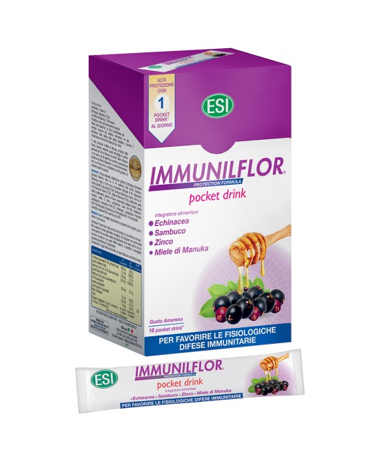 ESI IMMUNILFLOR 16 POCKET DRINK X 20 ML - OFFERTA A TEMPO LIMITATO - dottorbianchi.it