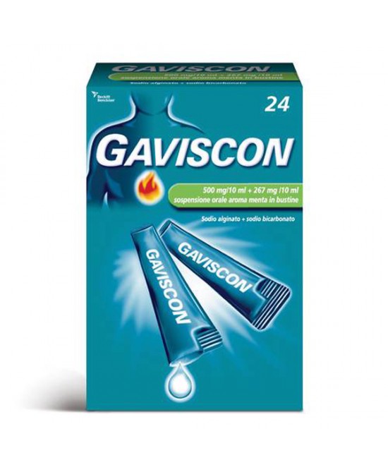GAVISCON*24BUST 500+267MG/10ML - dottorbianchi.it