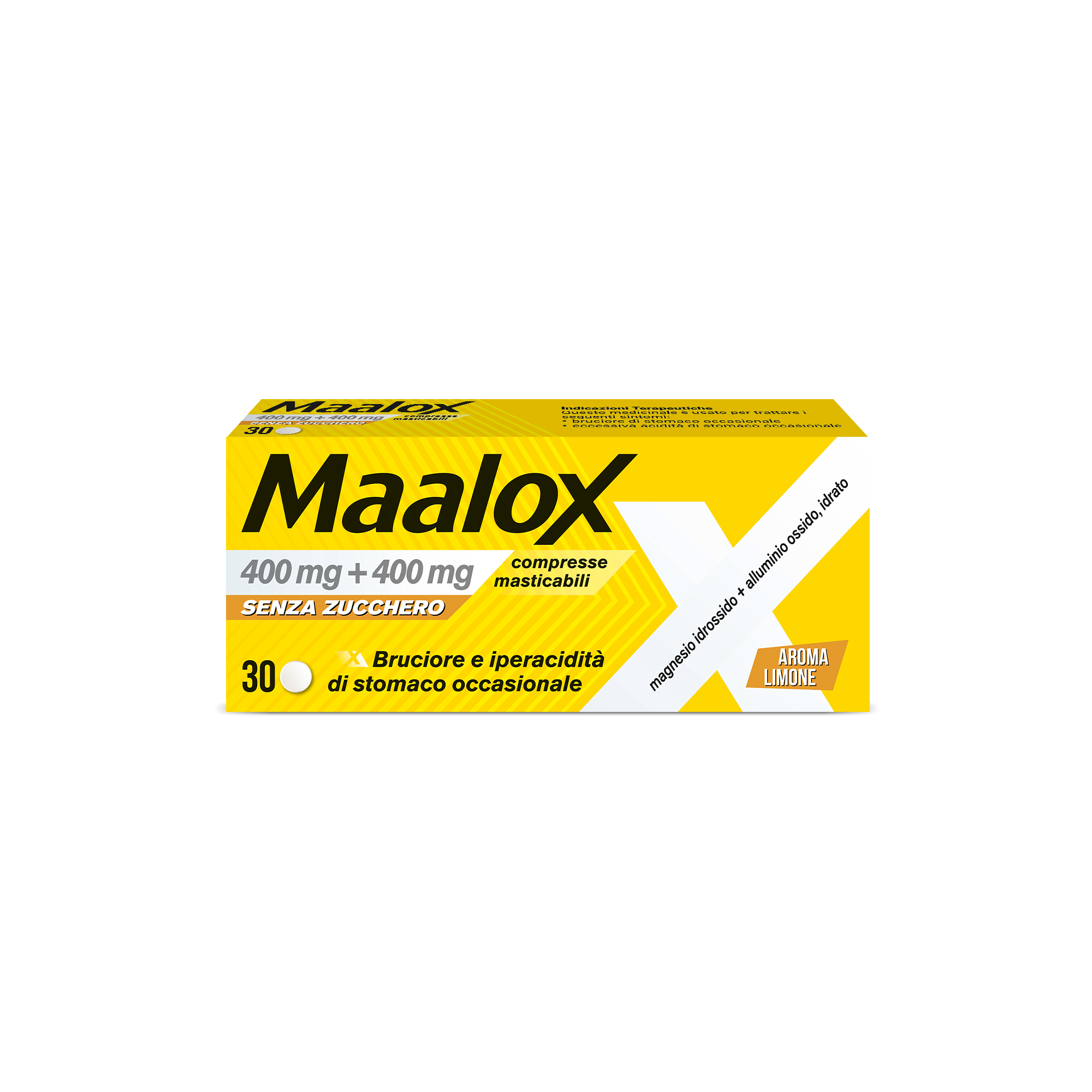 MAALOX*S/Z 30CPR LIMO400+400MG - dottorbianchi.it