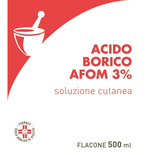 ACIDO BORICO AFOM*3% 500ML - dottorbianchi.it