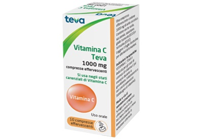 VITAMINA C TEVA*10CPR EFF 1G - dottorbianchi.it