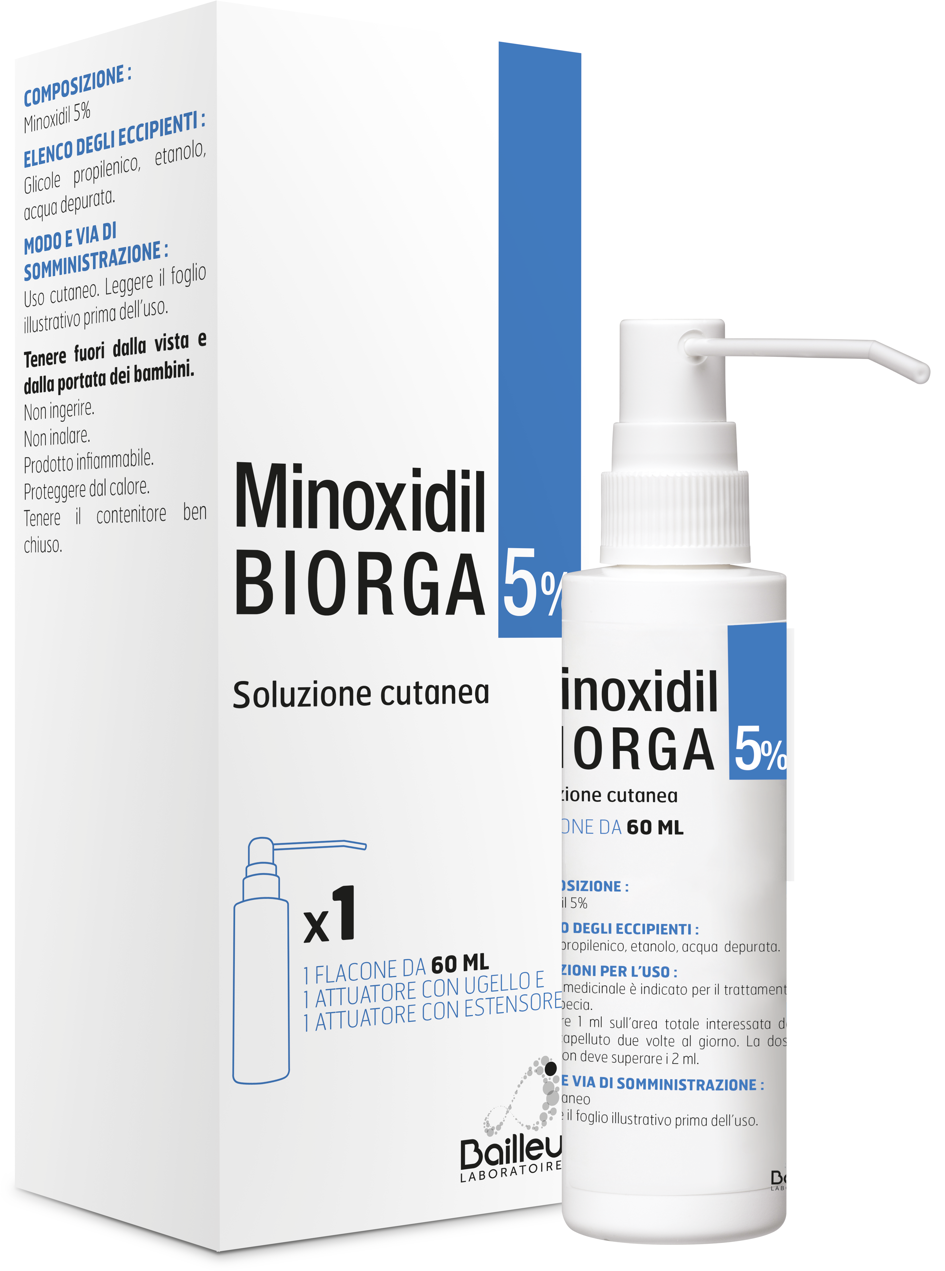 MINOXIDIL BIORGA*SOL CUT60ML5% - dottorbianchi.it