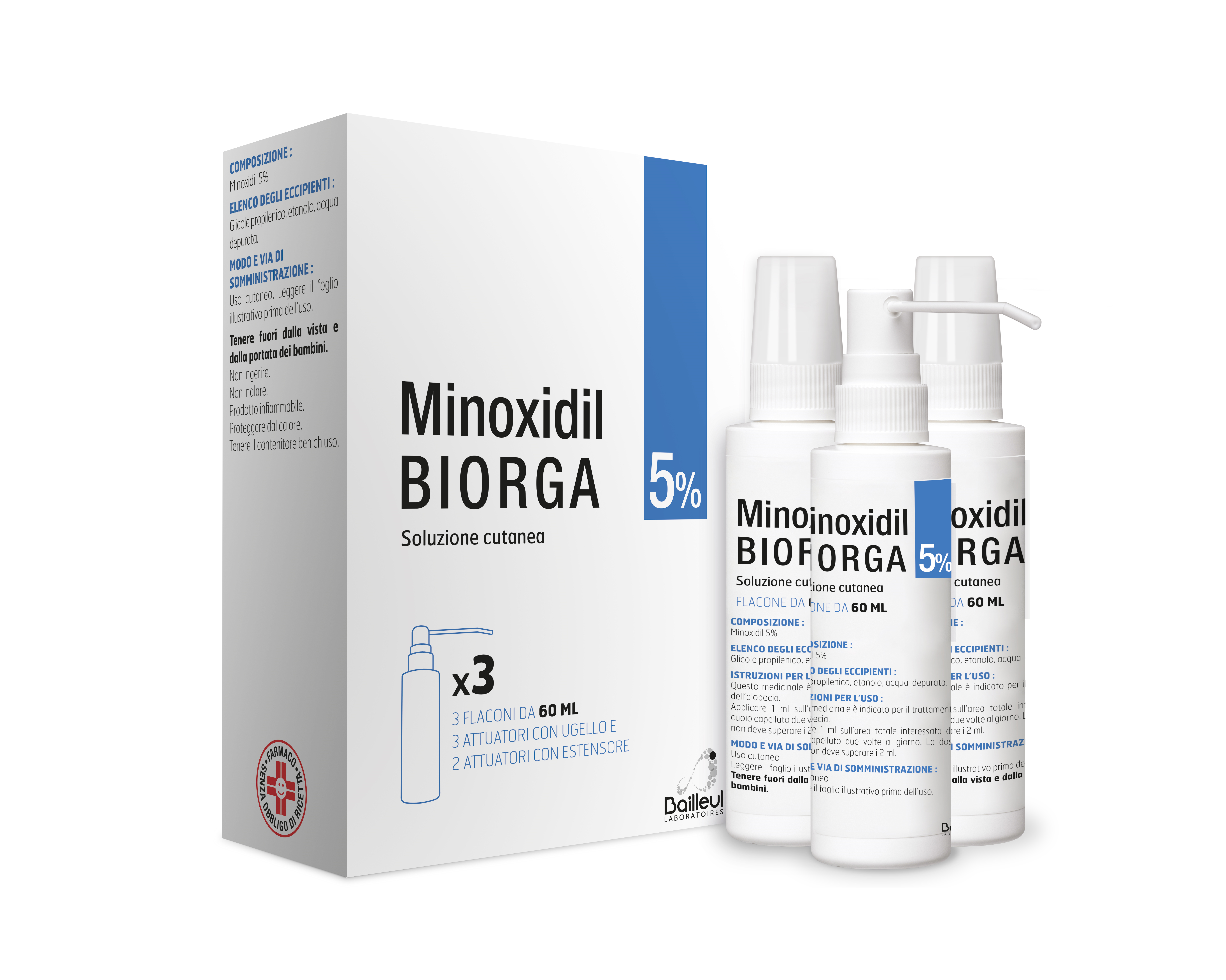 MINOXIDIL BIORGA*SOL CUT 3FL5% - dottorbianchi.it