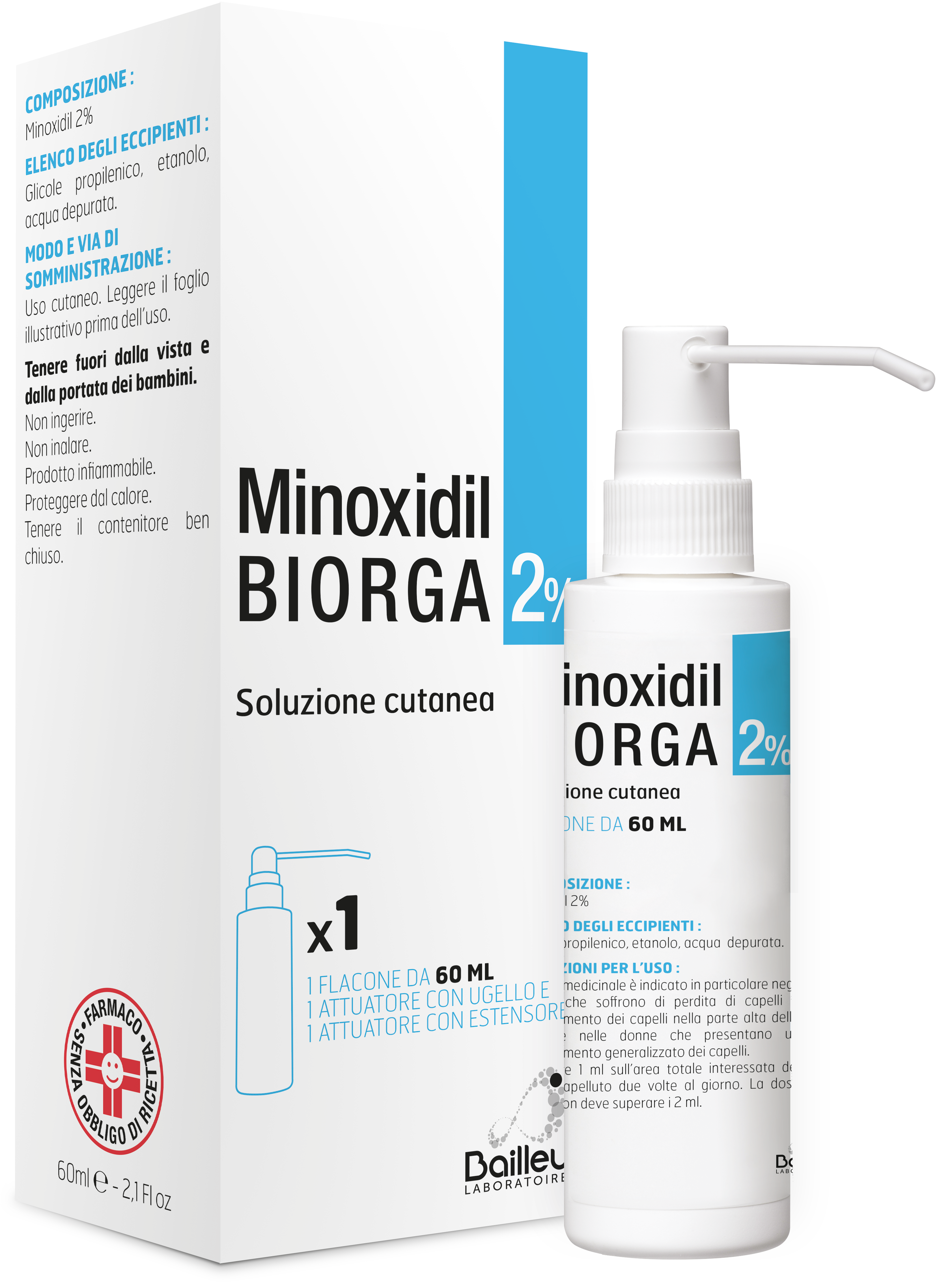 MINOXIDIL BIORGA*SOL CUT60ML2% - dottorbianchi.it
