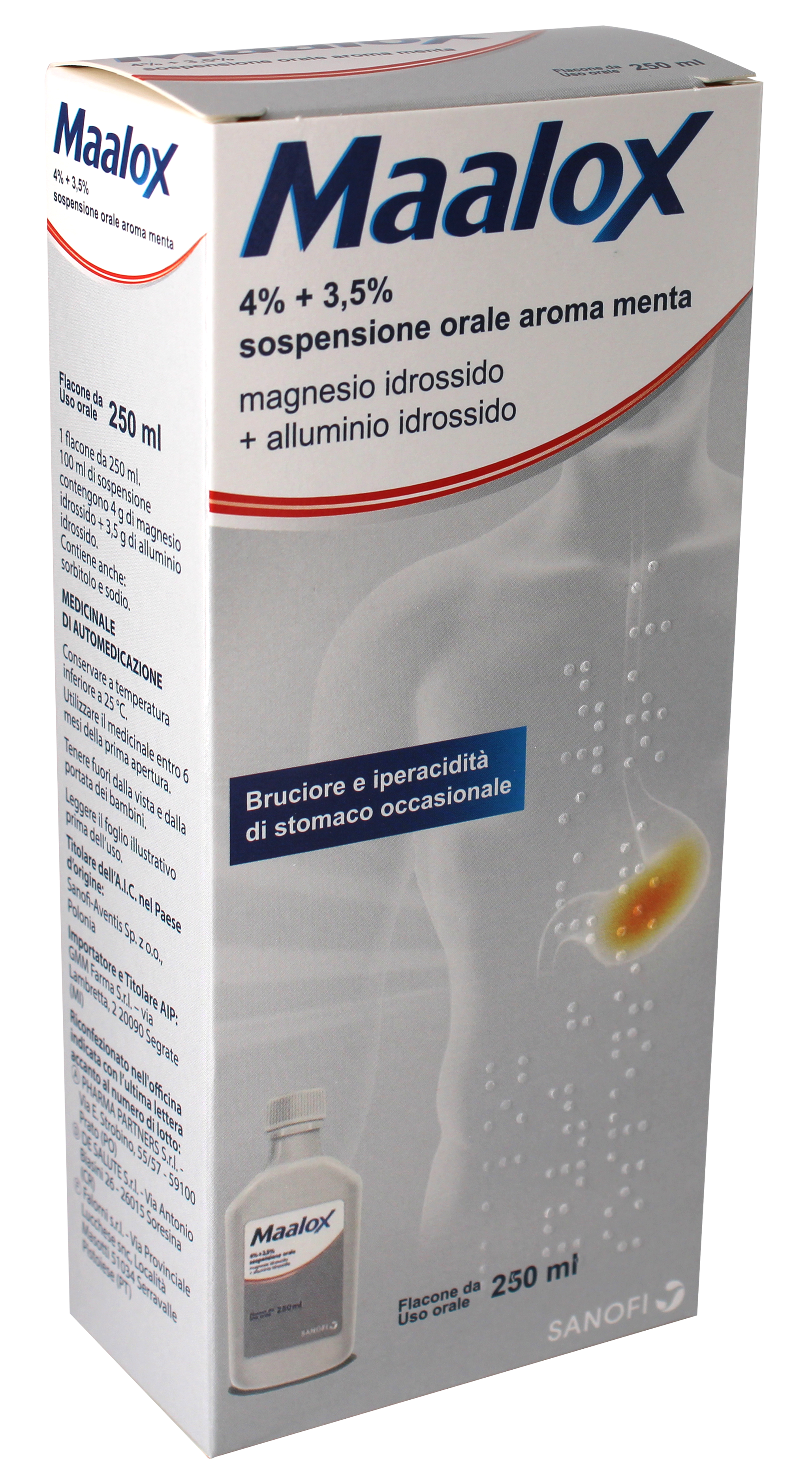 MAALOX*OS SOSP 250ML 4%+3,5% - dottorbianchi.it