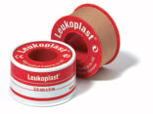CEROTTO CHIRURGICO PER FISSAGGIO MEDICAZIONI IN ROCCHETTO LEUKOPLAST SUPPORTO VISCOSA COLOR PELLE MASSA ADESIVA CAUCCIU' OSSIDO DI ZINCO 2,5X500CM - dottorbianchi.it