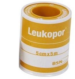 CEROTTO IN ROCCHETTO LEUKOPOR IPOALLERGENICO TESSUTO NON TESSUTO BIANCO 5X500 CM - dottorbianchi.it