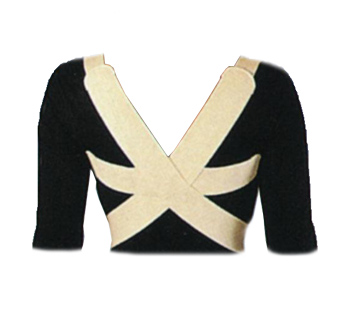 RADDRIZZASPALLE ELASTICO MISURA 4 PER LA CORREZIONE DEL RACHIDE DORSALE DOVUTA AD ATTEGGIAMENTO. REGOLABILE ANTERIORMENTE CON ADESIVO 6 CM - dottorbianchi.it