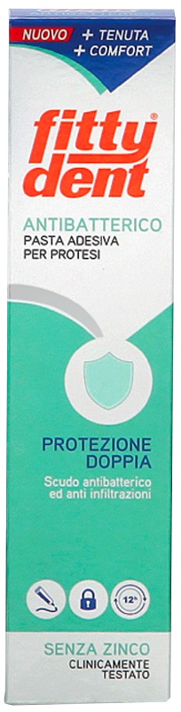 FITTYDENT ANTIBATTERICO PASTA ADESIVA DENTIERA NUOVA FORMULA40 G - dottorbianchi.it